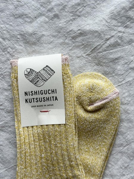 画像9: NISHIGUCHI KUTSUSHITA シルクコットン天竺ソックス S(23~25cm) 【2足までクリックポスト可】 (9)