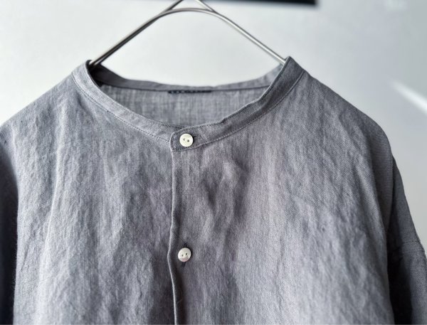 画像3: Luminaes 1/60手染めリネン ロングシャツ 【unisex】 (3)
