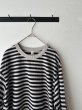 画像4: prit 30/1リサイクルムラ糸天竺ボーダー クルーネックプルオーバー (4)