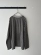 画像10: prit 30/1リサイクルムラ糸天竺ボーダー クルーネックプルオーバー (10)
