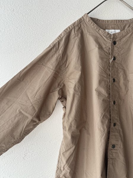 画像4: prit 80/1タイプライター バンドカラーシャツ (4)