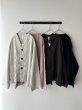 画像1: prit 25/1フレンチリネンツイル起毛 ノーカラージャケット (1)