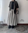画像2: Luminaes ベルギーリネンブロード ギャザースカート (2)