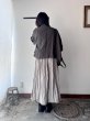 画像4: Luminaes 手染めリネン ７分袖ワイドJK (4)
