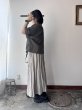 画像3: Luminaes 手染めリネン ７分袖ワイドJK (3)