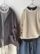 画像14: Luminaes_accessory メタルビーズとメタルチェーンのロングネックレス (14)
