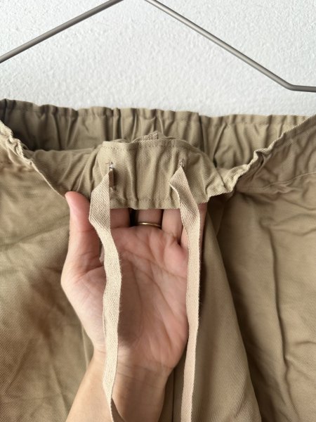 画像4: prit コットンリネン交織カルゼ タックバギーパンツ (4)