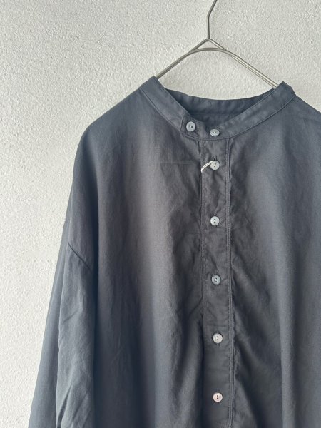 画像5: prit 100/2甘ボイル スタンドカラープルオーバーチュニック (5)