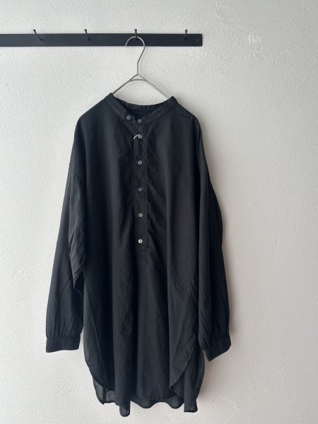 画像4: prit 100/2甘ボイル スタンドカラープルオーバーチュニック (4)