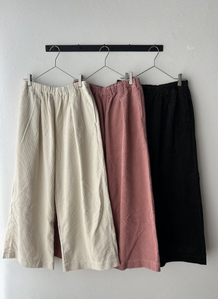 画像1: prit 8ウェールコーデュロイワンタックワイドパンツ (1)