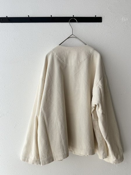 画像9: prit 8ウェールコーデュロイノーカラージャケット (9)