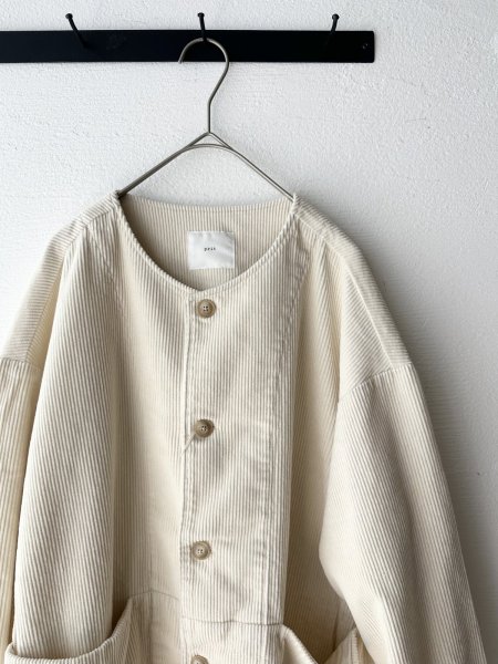 画像1: prit 8ウェールコーデュロイノーカラージャケット (1)