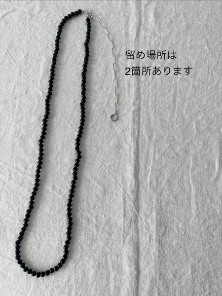 画像8: Luminaes_accessory 大粒オニキスのロングネックレス　【クリックポスト発送可】 (8)