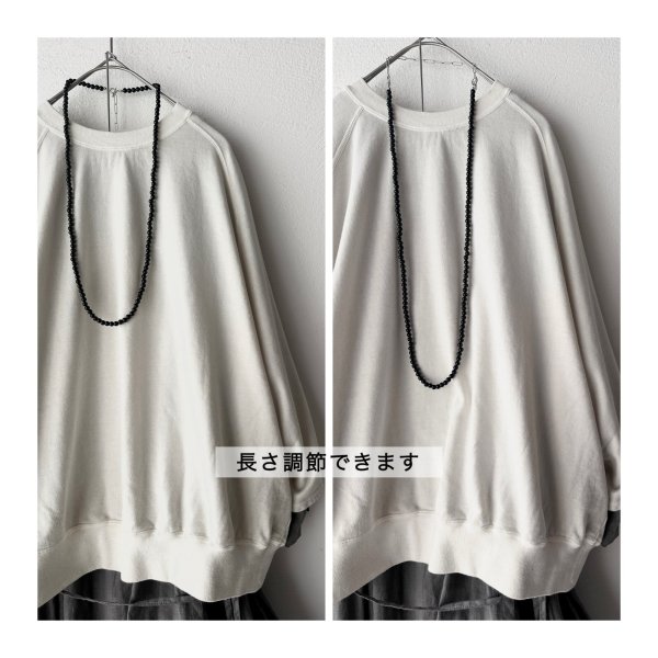 画像9: Luminaes_accessory 大粒オニキスのロングネックレス　【クリックポスト発送可】 (9)