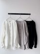 画像1: Luminaes ベルギーリネンブロード カフスのロングシャツ (1)