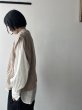 画像9: Luminaes ベルギーリネンブロード カフスのロングシャツ (9)