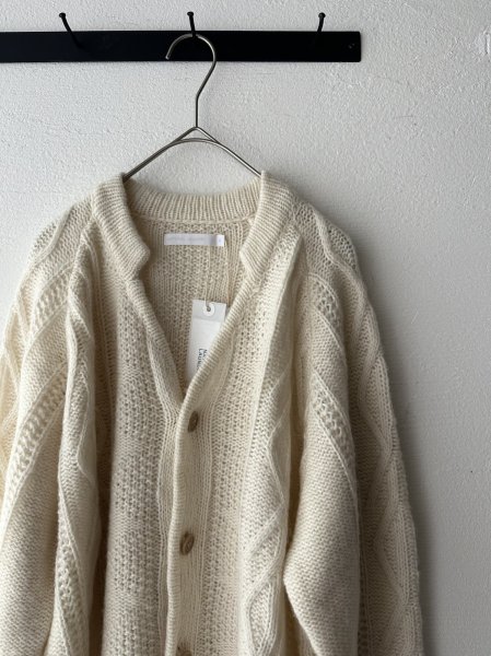 画像5: NATURAL LAUNDRY コットンウールメランジ フィッシュアランカーディガン (5)