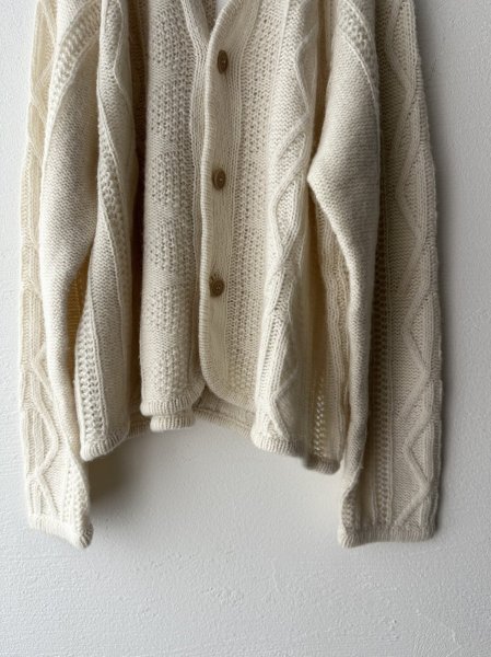 画像8: NATURAL LAUNDRY コットンウールメランジ フィッシュアランカーディガン (8)