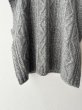 画像6: NATURAL LAUNDRY コットンウールメランジ ケーブルニットベスト (6)