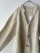 画像6: NATURAL LAUNDRY コットンウールメランジ フィッシュアランカーディガン (6)