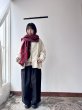 画像2: prit ウールコットンチェック ストール  (2)