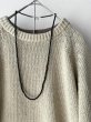 画像10: Luminaes_accessory 天然フロストオニキスのロングネックレス (10)