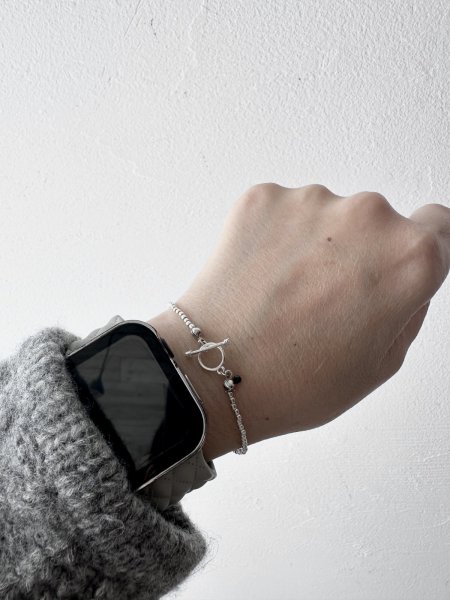 画像1: Luminaes_accessory 極小メタルビーズのブレスレット (1)