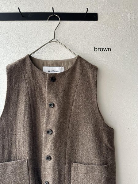 画像2: Véritécoeur WOOLベスト (2)