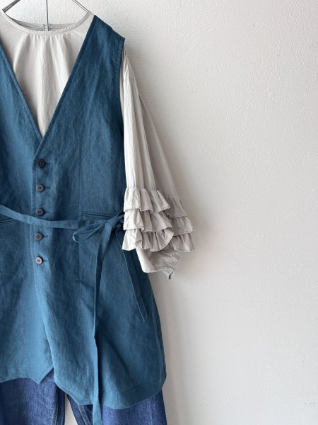 画像8: Gauze# FRILL SLEEVE BLOUSE (8)