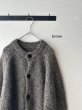 画像3: prit 1/2.5 アルパカコットン3G天竺編み クルーネックカーディガン (3)