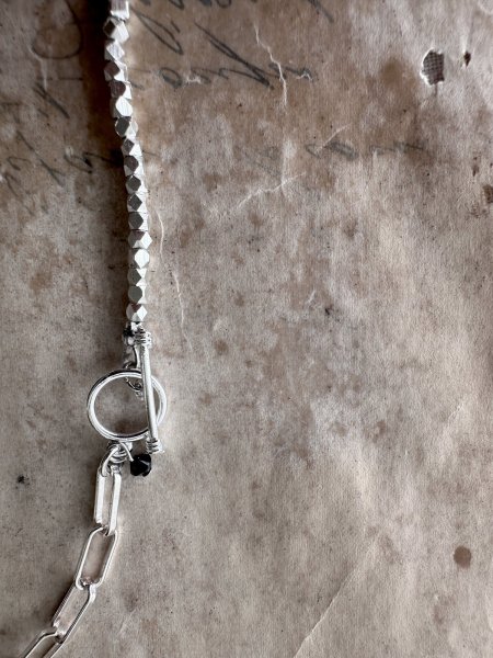 画像6: Luminaes_accessory メタルビーズ＆チェーンのロングネックレス 【アレルギー対応】 (6)