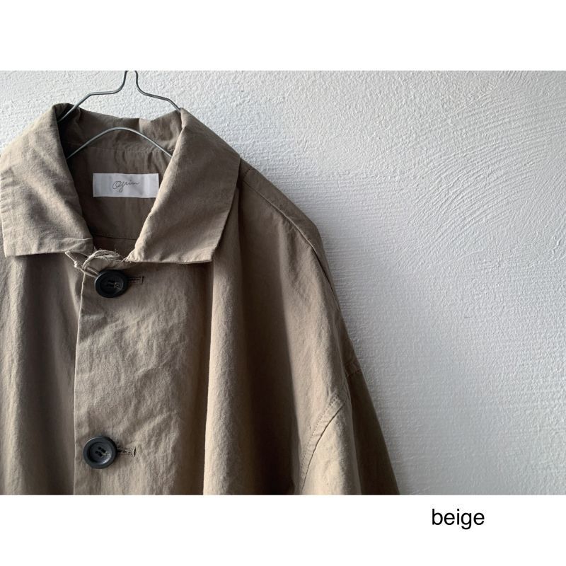 one button nylon coat